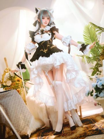 白丝系COS 萌白福利cosplay