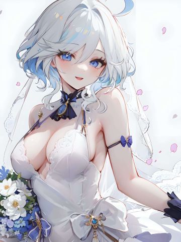 花嫁婚纱动漫手机壁纸