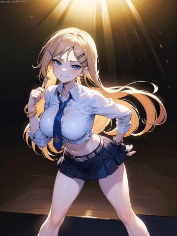 动漫金发女生壁纸 手机壁纸