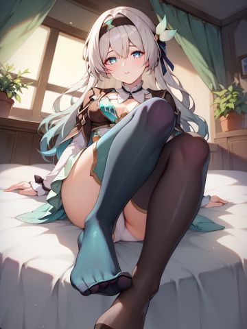 崩坏星穹铁道 流萤手机壁纸 渐变色丝袜黑丝