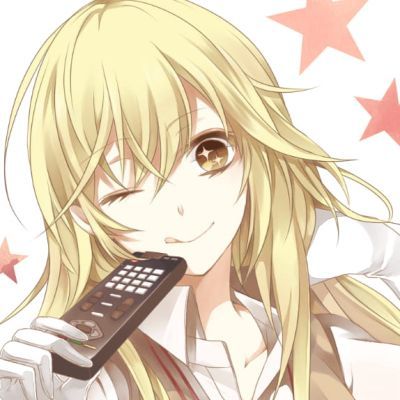 动漫女头女生金发头像