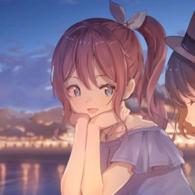 闺蜜头像 百合动漫女头