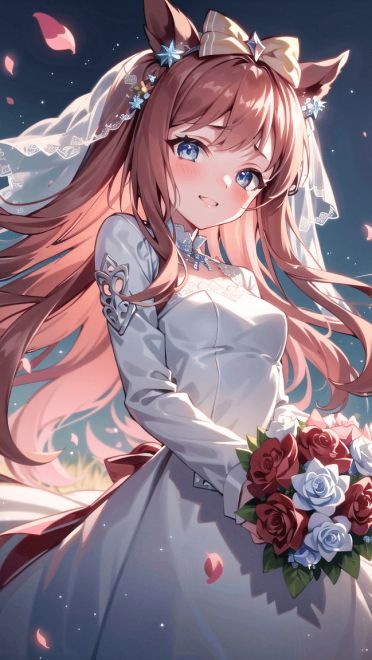 花嫁婚纱动漫手机壁纸