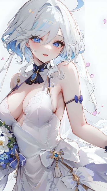 花嫁婚纱动漫手机壁纸