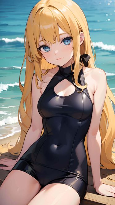 动漫金发女生壁纸 手机壁纸