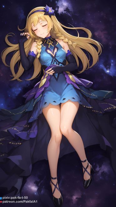 动漫金发女生壁纸 手机壁纸