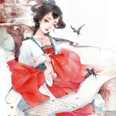 动漫头像女唯美古风 古琵琶的爱情