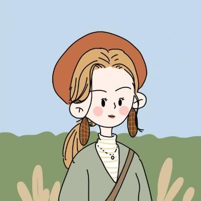 手绘头像女生唯美简约 少女的日常