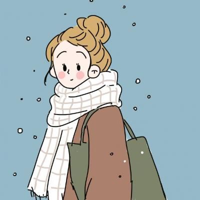 手绘头像女生唯美简约 少女的日常