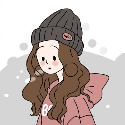 手绘头像女生唯美简约 少女的日常