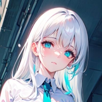 动漫女头 白发女生头像