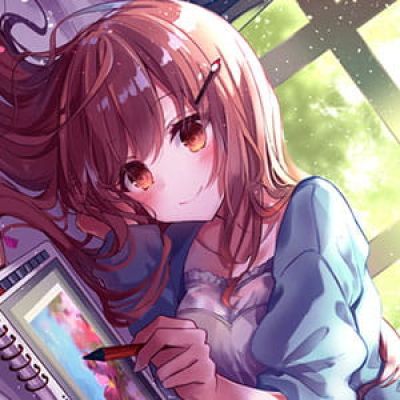 二次元动漫头像 会逞强呀 女孩子的话