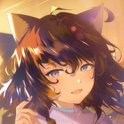 二次元动漫头像 人间太吵了来我心里吧