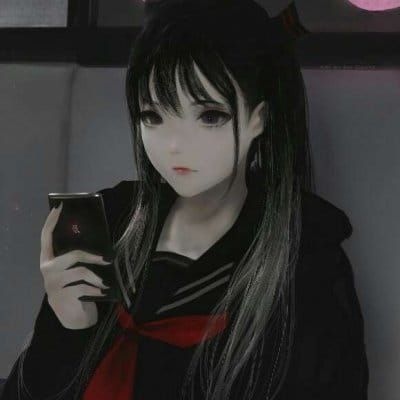 暗黑系美少女头像