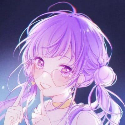 粉紫色的诱惑 女生动漫头像