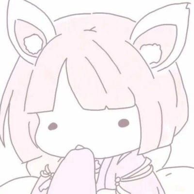 一组超可爱的粉色动漫女头像