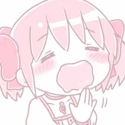 一组超可爱的粉色动漫女头像