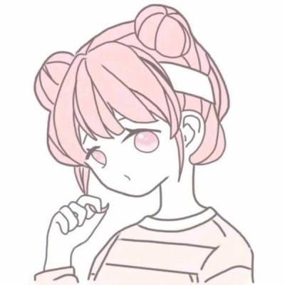 一组超可爱的粉色动漫女头像