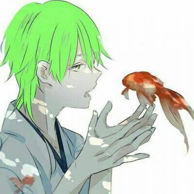 绿帽原谅色男生帅气冷酷头像