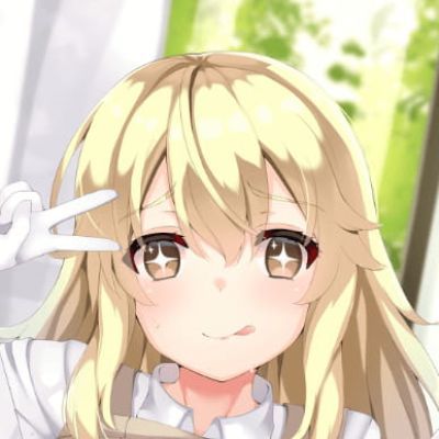 动漫女头女生金发头像