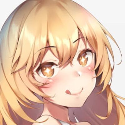 动漫女头女生金发头像