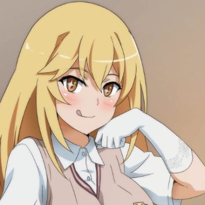 动漫女头女生金发头像