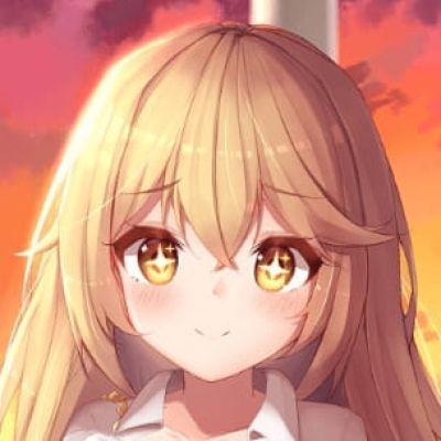 动漫女头女生金发头像