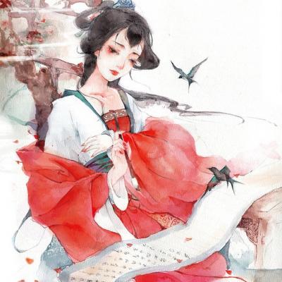 动漫头像女唯美古风 古琵琶的爱情