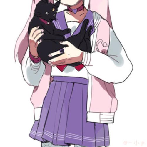 不露脸依旧是萌妹子 动漫女生头像