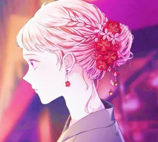 春日河床上 和风 动漫女头