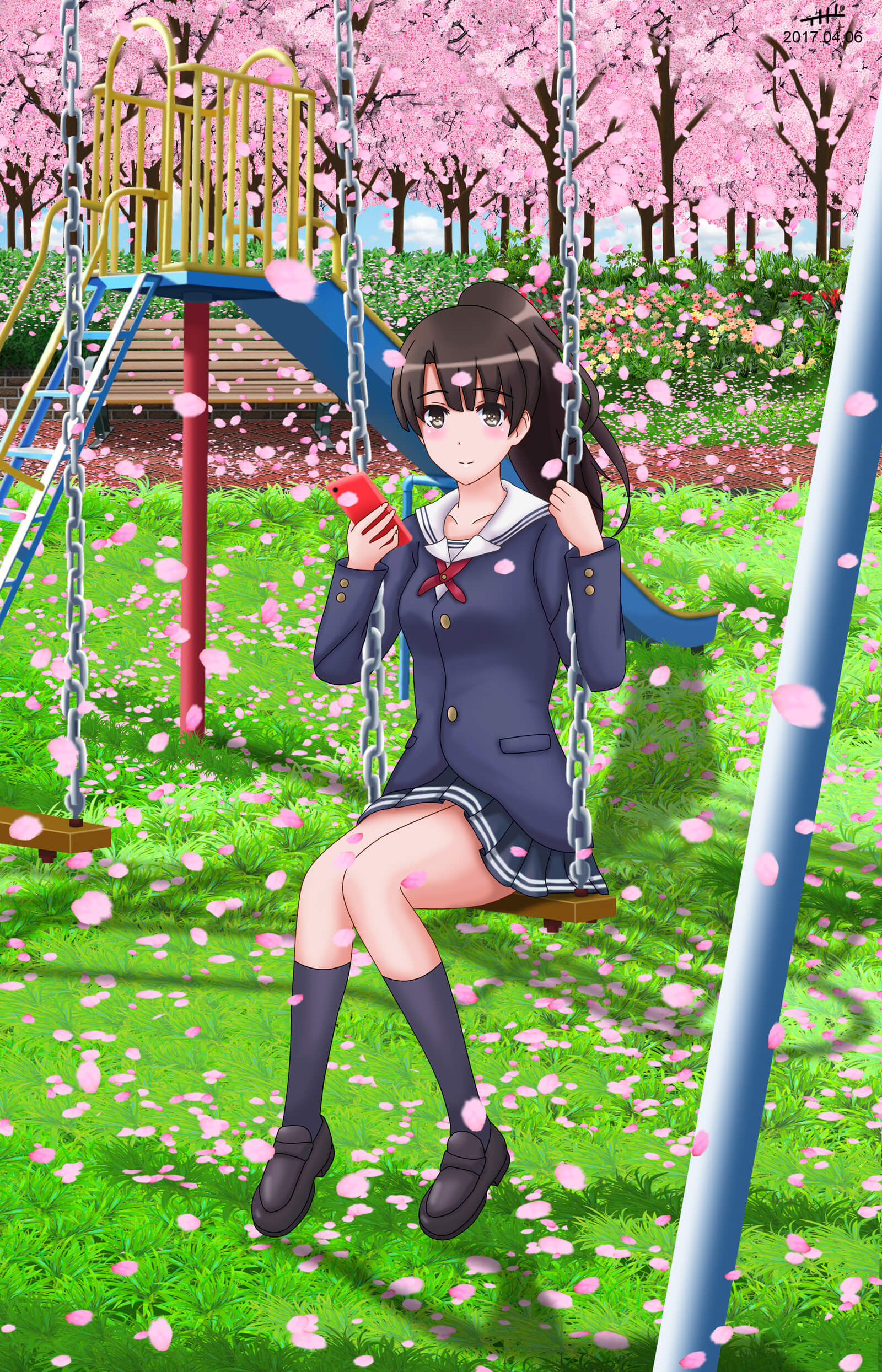 动漫樱花手机壁纸