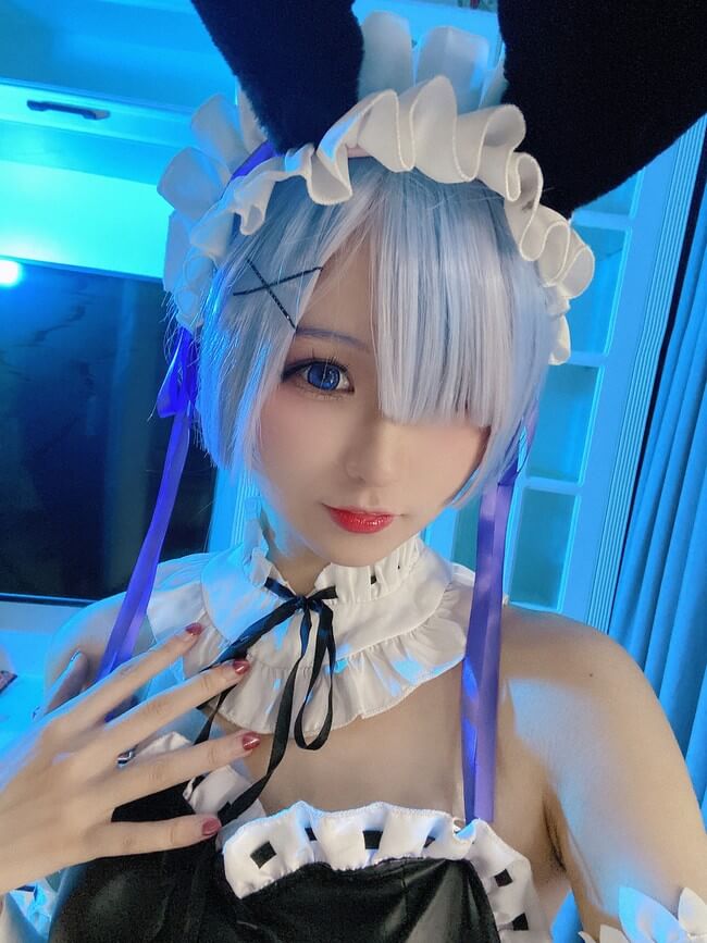 蕾姆兔女郎cosplay
