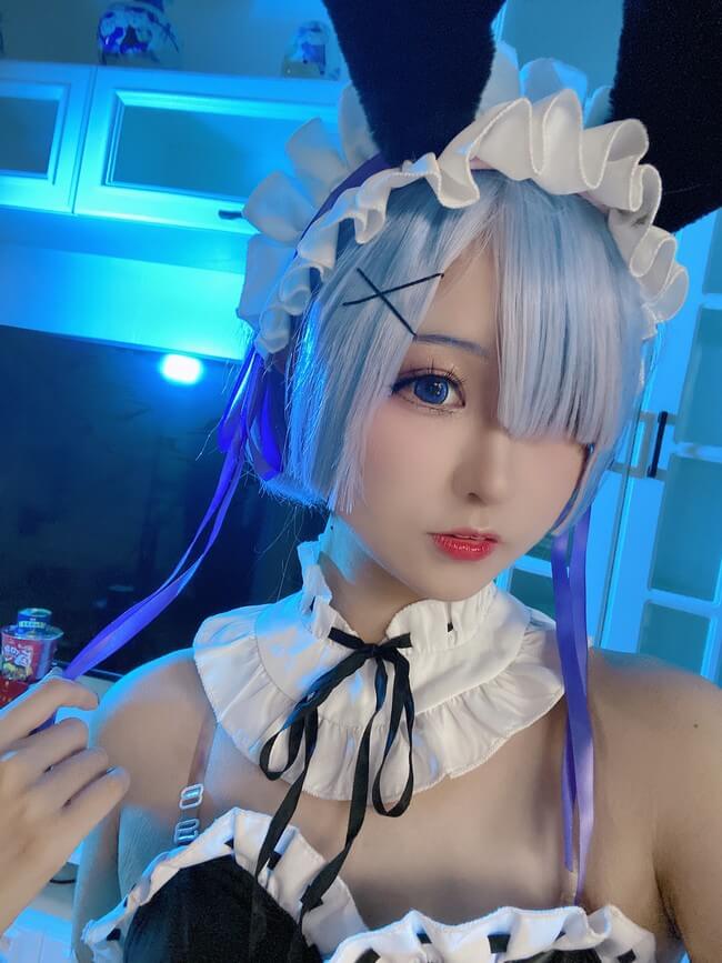 蕾姆兔女郎cosplay