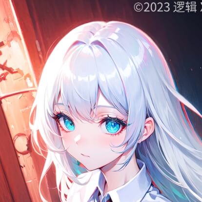 动漫女头 白发女生头像