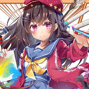 二次元动漫头像 会逞强呀 女孩子的话