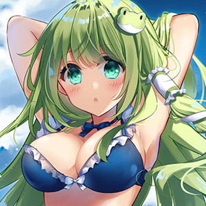 二次元动漫头像 会逞强呀 女孩子的话