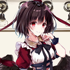 二次元动漫头像 会逞强呀 女孩子的话