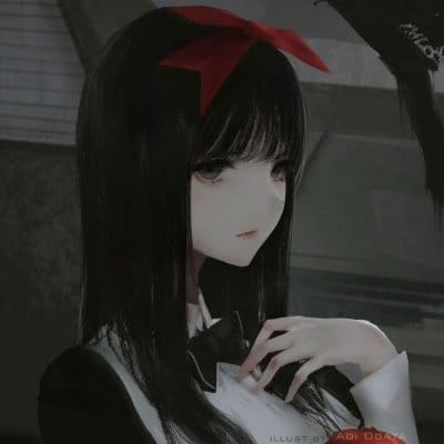 暗黑系美少女头像