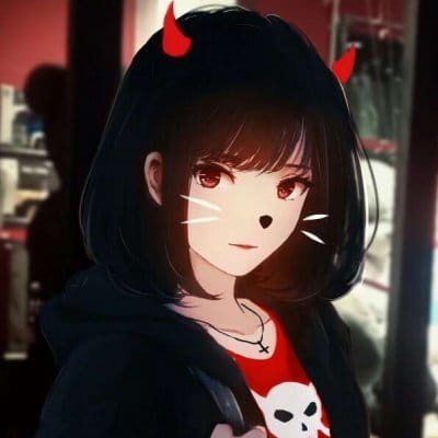 暗黑系美少女头像