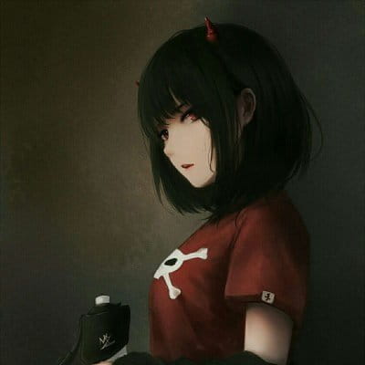 暗黑系美少女头像