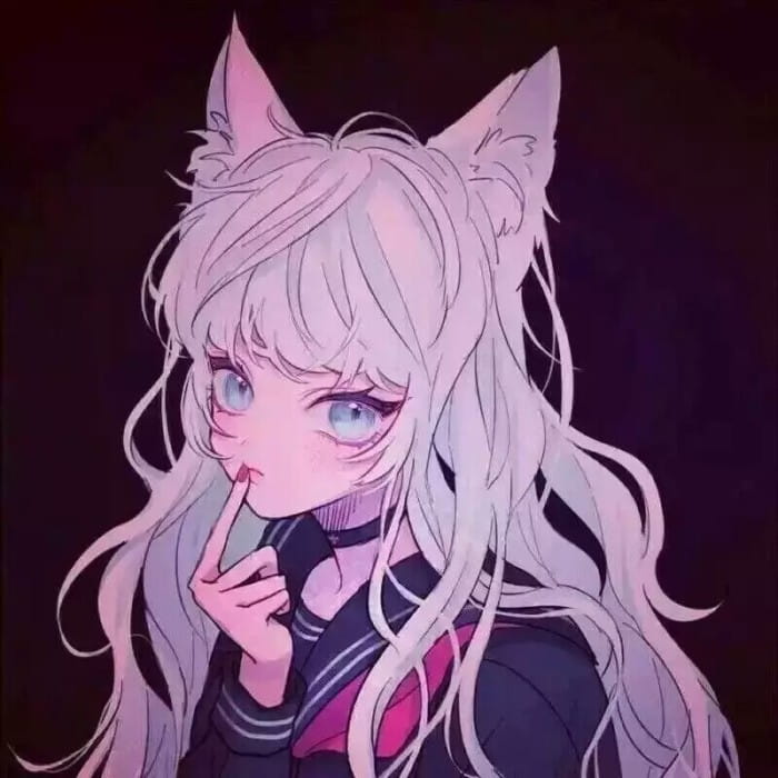 喵呜~ 女生猫耳头像