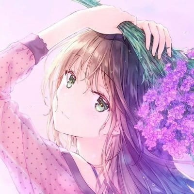 粉紫色的诱惑 女生动漫头像