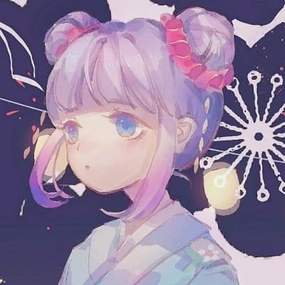 粉紫色的诱惑 女生动漫头像