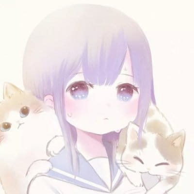 粉紫色的诱惑 女生动漫头像