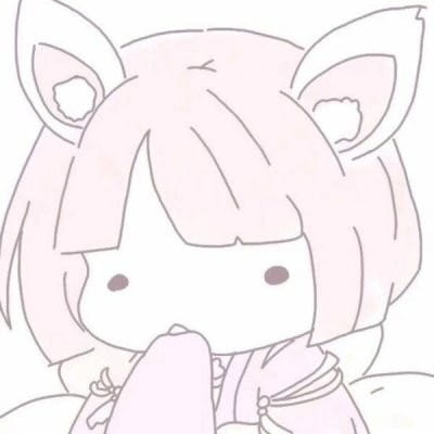 一组超可爱的粉色动漫女头像