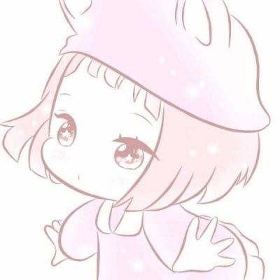 一组超可爱的粉色动漫女头像