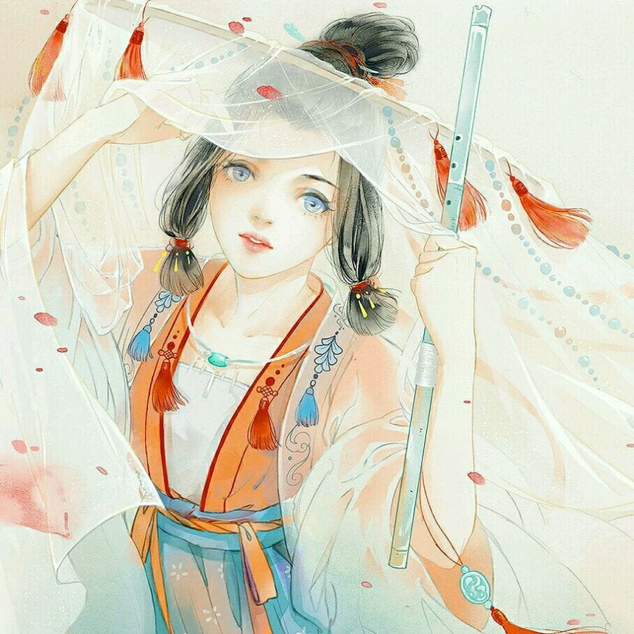 山有木兮木有枝古风动漫女生头像第一弹