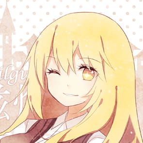 动漫女头女生金发头像