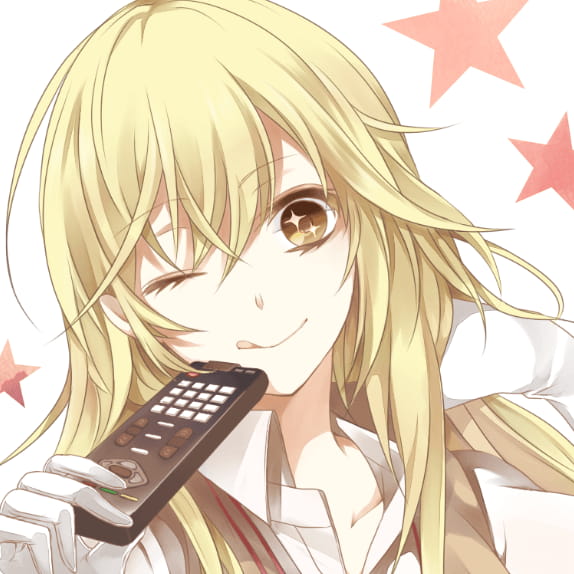 动漫女头女生金发头像