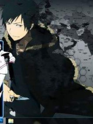 折原临也 win7主题 无头骑士异闻录